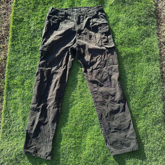 5.11 Tactical series Cargo Baggy Pants Mens Size 36x34 Double Knee Black Faded - Picture 1 of 15